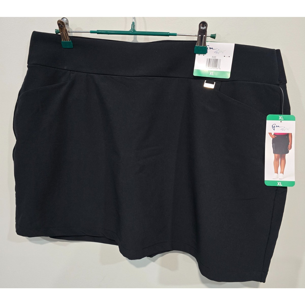 Greg Norman Women's Size XL Golf Tennis Skirt Skort Black *NWT*